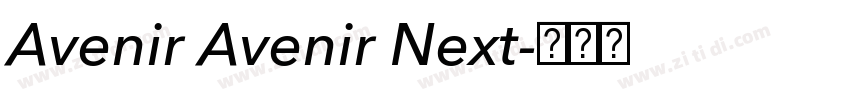 Avenir Avenir Next字体转换